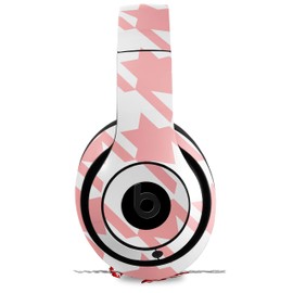 Skin Decal Wrap Works with Beats Studio 2 and 3 Wired and Wireless Headphones Houndstooth Pink Skin Only Headphones NOT Included