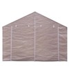 10' x 20' Tan Canopy Entrance Panel with Zippers (Front