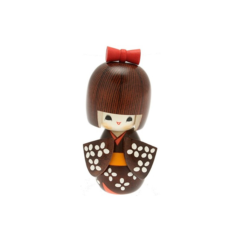 Usaburo Japanese Kokeshi Doll, Hana's Yukata