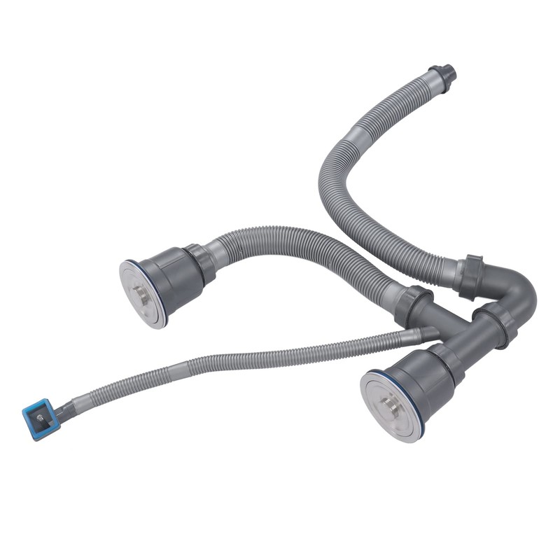 Ausla Double Sink Drain Set, Kitchen Sink Drain Hose Kit,