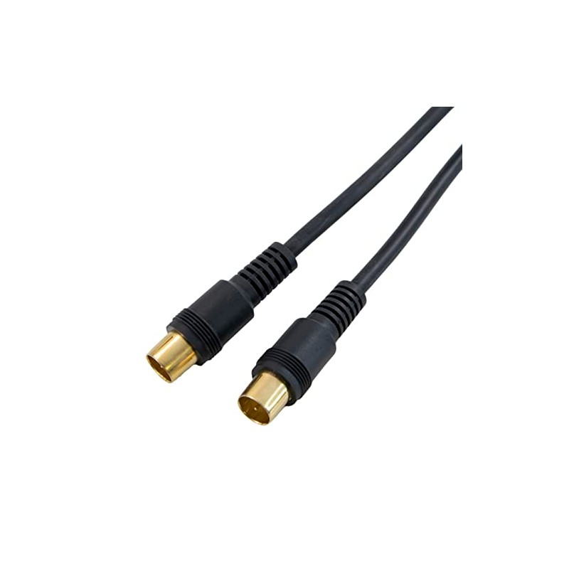 Maxar Electric Antenna Cable 3C Black Ends Straight Plug 1m