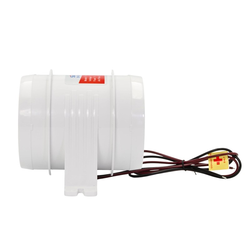 SEAFLO 4" in-Line Marine Bilge Air Blower - 12V, 235