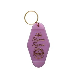 Sorority Shop Phi Sigma Sigma Vintage Motel Keychain