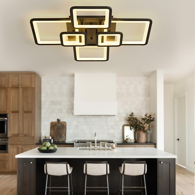 GNGXEFACA Modern LED Ceiling Light, Dimmable LED Ceiling Light Fixture