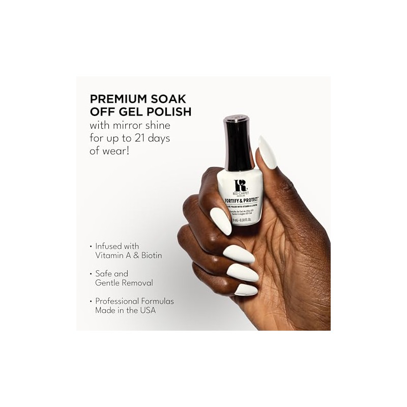 RC Red Carpet Manicure Esmalte de Uñas LED GEL White