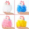BRUBAKER Set of 4 bath sponge, shower sponge, unicorn bath