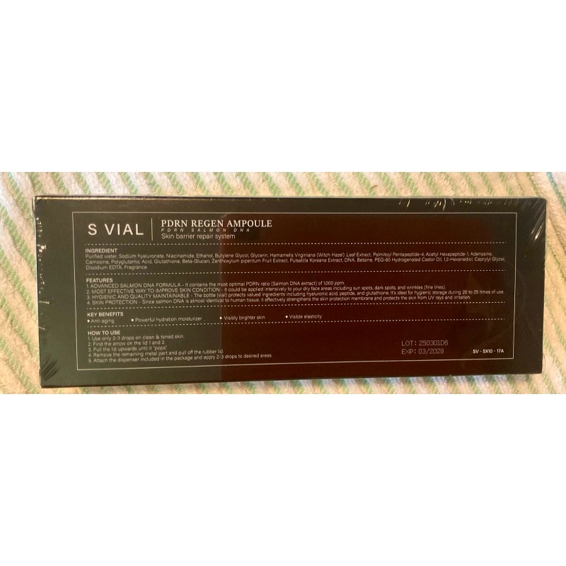 Salmon DNA PDRN 99% Salmon DNA New sealed box 5