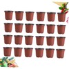 Kisangel 100PCS Plastic Flower Pot Creative Breathable Succulent Planters Diameter