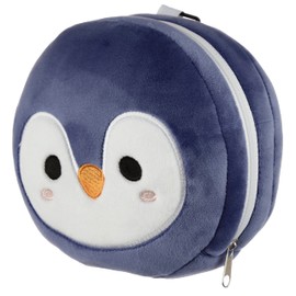 Relaxeazzz Neck Pillow with Eye Mask, Penguin, Cute, Plush, One-Piece, Eye Mask, For Travel, Airplanes, Cars, Sleeping, Children, Present, Japanese Genuine Product