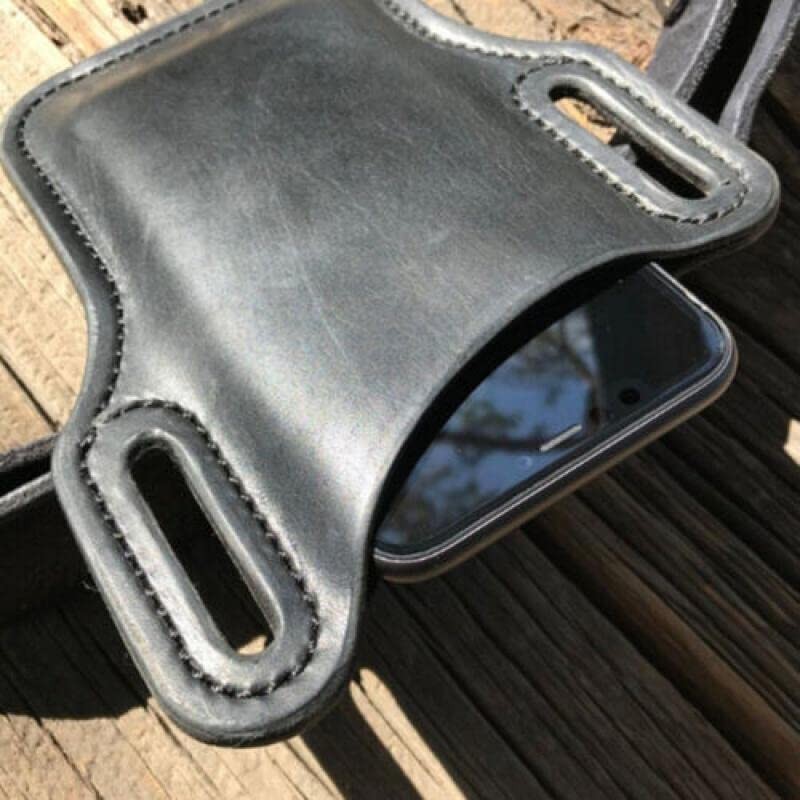 Men's Belt Clip Loop Holster Waist Bag Leather Pouch Cover