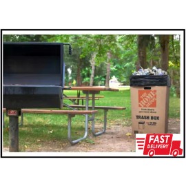 The Home Depot 42 Gal. Kraft 100% Recycled Disposable Trash Can Box