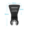 HEMUNC 6 Oscillating Tool Scraper Blades Flexible Rigid Scraper Blade,