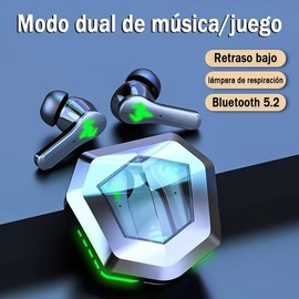 Kosiehouse Auricular Bluetooth Inalámbrico N35 Auricular Bluetooth Inalámbrico de Carga Rápida Auricular Bluetooth Inalámbrico Impermeable, Apto para Juegos Escuchar Música