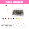 500 Pcs Dressmaking Pi ns, Glass Head Pins With Sharp