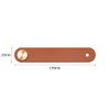 ZONADAH Set of 4 Leather Drawer Pulls, 64x25mm Leather Handles,