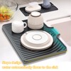 JOOKKI Silicone Drying Mat for Kitchen Counter,18"×12" Silicone Dish Drying