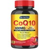 CoQ10 600mg Softgels CoQ10 Supplement CQ10 Coenzyme-Q10 with Omega 3