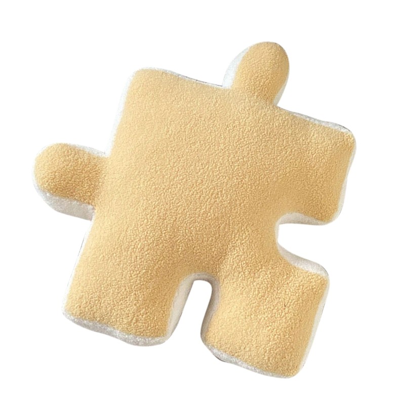 Plush Throw Pillow Ultra Soft Cushion Puzzle Special Shaped for