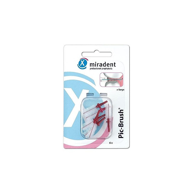 Miradent Interdental Brush PIC Brush X-Large, Pack of 6