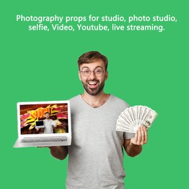 Bovlleetd Green Screen Photography Background 220 cm Green Background Video and TV Conference Live Streaming, Canvas Photo Backgrounds Holder Not Included