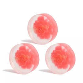 Noeulsoap 땀 피지 세안 수제 비누 플라워 x3개세트 디자인 노을솝 [꽃비누] Sweat Sebum Cleansing Handmade Soap Flower x3 Set Design Sunset Soap [Flower Soap]