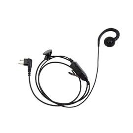 DLECNFUN Single Wire Swivel Walkie Talkie Earphone with PTT and Microphone for 2 Pin 2.5mm+3.5mm Motorola Two Way Radio CP200 GP2000 XU1100 PRO3150 SP10