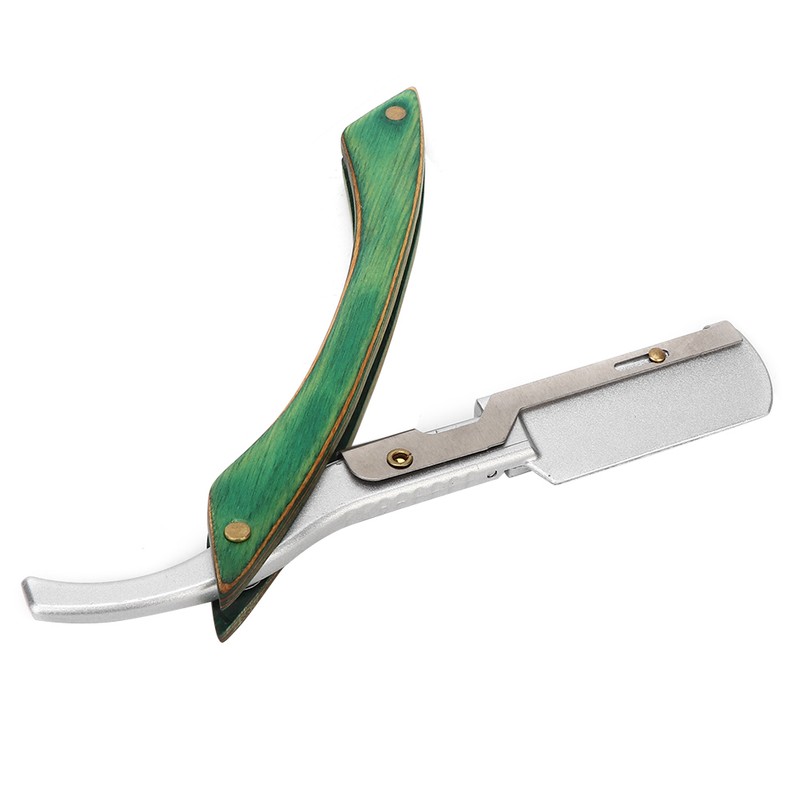 Manual Beard Shaver Holder Blade Classic Folding Face Grooming Hair