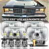 QULOOX 4pc 4x6" Led Headlights Hi/Lo Beam For 1980 -
