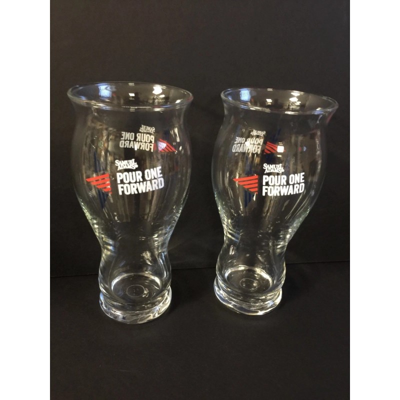 Samuel Adams Boston Lager Pour One Forward Glass 16 oz