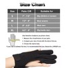 SUJAYU 3 Finger Archery Glove, Leather Fingers Protector Shooting Gloves