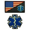 USA Flag Medic EMS Paramedic Patch (2PC Bundle - 3D-PVC