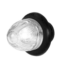 GG Grand General 75414 1 inch Mini Push/Screw Watermelon White/Clear LED Light with Grommet