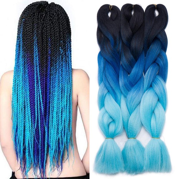 Tess Jumbo Braids, Hair Extensions, 60 cm, Kanekalon Synthetic Hair