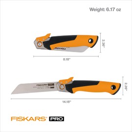 Fiskars PowerTooth Folding Detail Pull Saw (6 in.)