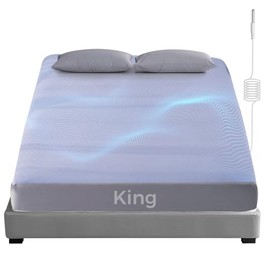 Grounding Sheets, Earthing Fitted Sheets, 95% Cotton 5% Pure Silver Fiber, Grounded Sheets with Grounding Cord, Conductive Earthing Bed Sheet Grounding Cover for Better Sleep (Gray, Double)