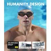 NSSIW Swimming-Goggles Adult Swim-Goggles-Men Women: Ultra-wide Field of View with