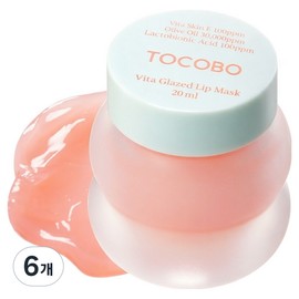 Tokobo Tocobo Vita Glazed Lip Mask 20ml, 1 pack, 6 pieces / 토코보 비타 글레이즈드 립 마스크 20ml, 1개입, 6개