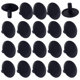 cyclingcolors 20x Cover Caps for Screws Screw Caps 4.5 x 13 x 10 mm Plastic Furniture Cover PZ, Black