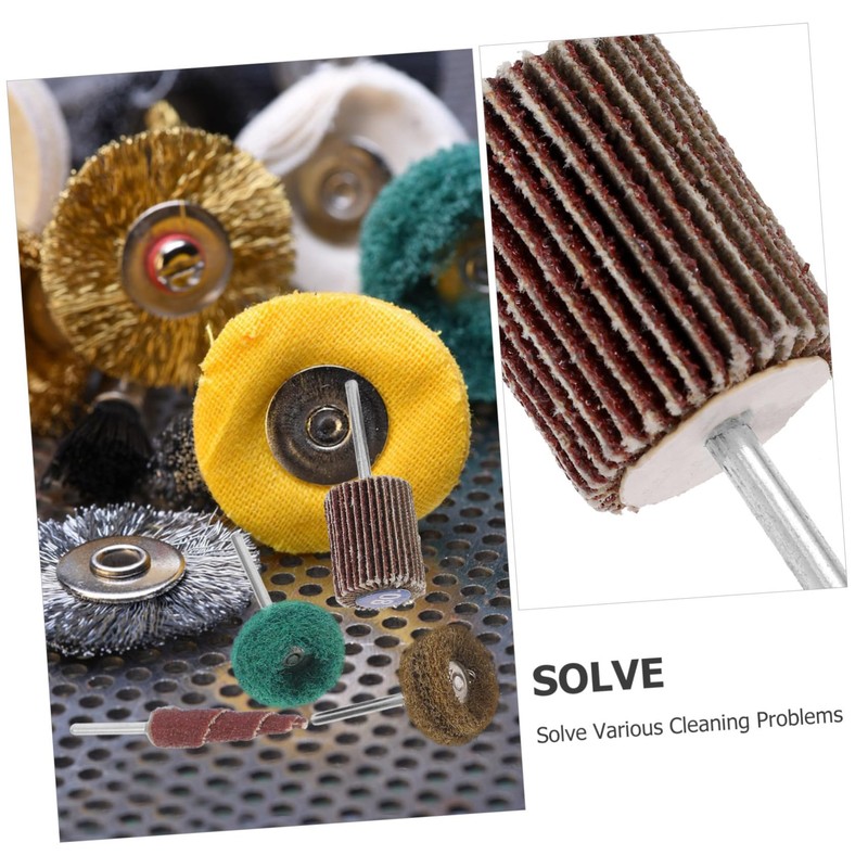 Mobestech 50pcs Double Layer Buffing Wheel for Drill Versatile Sanding