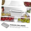 HOMSFOU Ice Cream Box, Stainless Steel Food Storage Container, 1.38L,