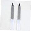 Healeved Nail Files Set Metalic Stainless Steel Cuticle Tools Smooth