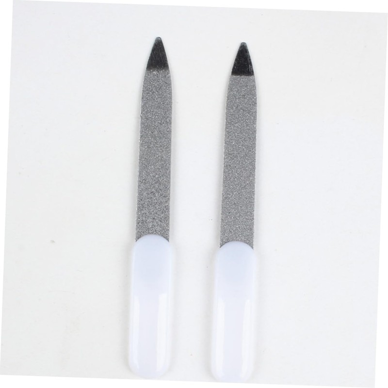 Healeved Nail Files Set Metalic Stainless Steel Cuticle Tools Smooth