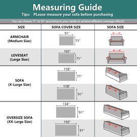 MYSKY HOME Couch Cover Sand Sofa Covers for 2 Cushion Couch Geometrical Sectional Couch Cover Protector Living Room Sofa Throws Sofa Slipcovers for Dogs, Kids (X-Large, 91" x 118", Khaki)