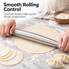 Stainless Steel Rolling Pin for Dough and Dumplings – Smooth
