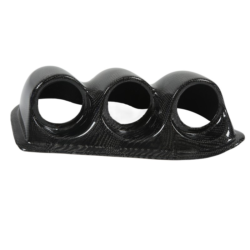 52mm Carbon Fiber Dash Board Triple Gauge Pod Holder Replacement