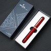 erofa Majohn V60 Piston Fountain Pen Fine Nib, Red Golden