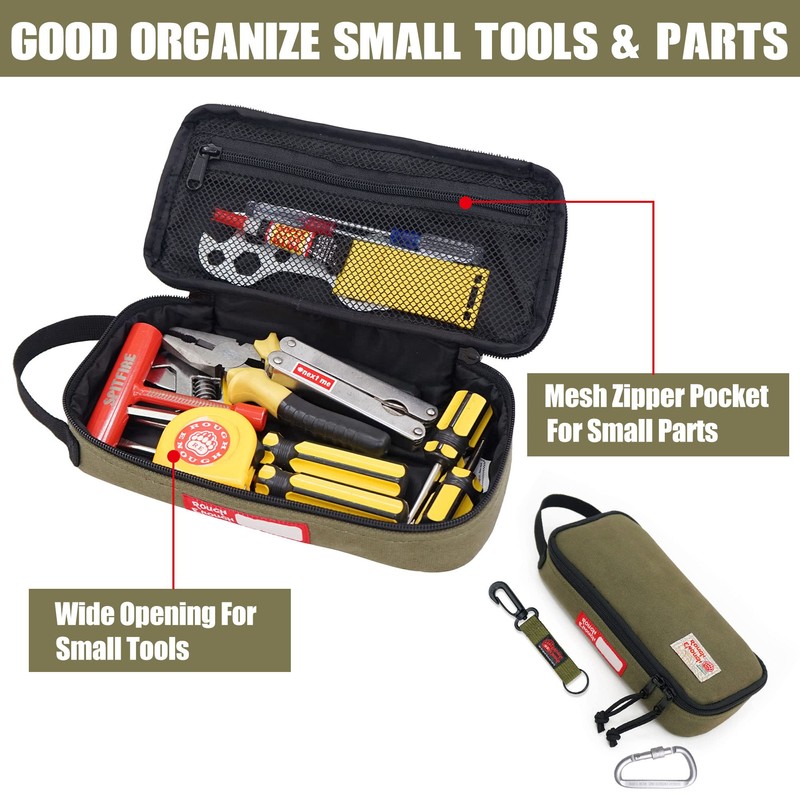 Rough Enough Small Tool Bag Pouch Box Large Pencil Case