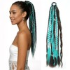 22 Inch Elastic Dread Ponytail Extension Dreadlock Ponytail Extension Synthetic
