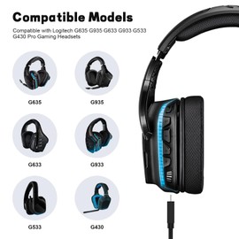 Toeasor Replacement G633 Charging Cable Power Cord Wire Compatible with G935 G635 G633 G933 G533 G430 Pro Gaming Headset