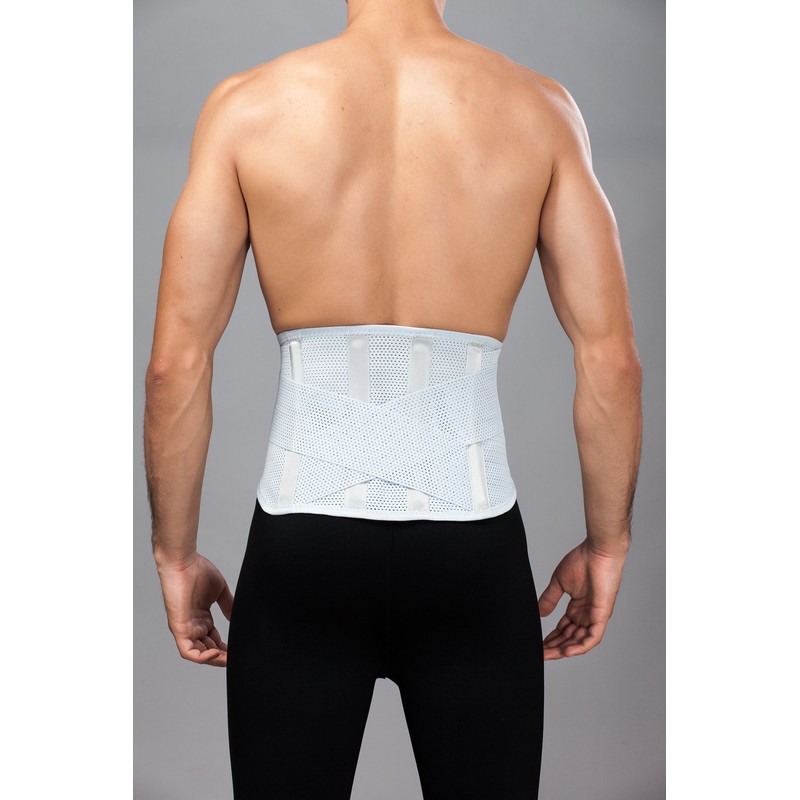 LOREY-LU10077 Breathable Back Support Elastic Mesh Size L Colour Silver